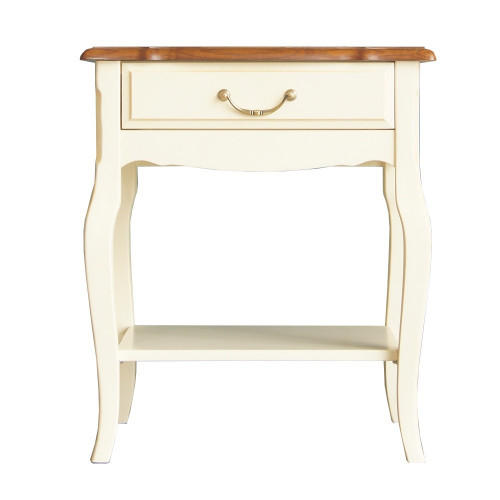 прикроватная тумба leontina с одним ящиком бежевая в Нижневартовске