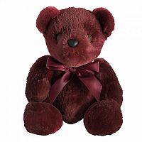 игрушка медвежонок с бантом (фиолетовый) натуральный мех бобра в Нижневартовске