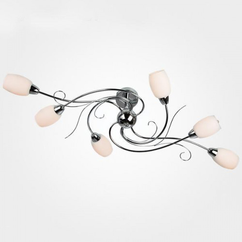 потолочная люстра eurosvet саванна 70036/6 хром в Нижневартовске