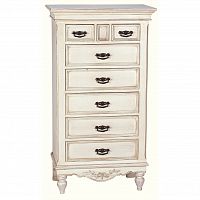 комод высокий с потайным ящичком марсель молочно-белый в Нижневартовске