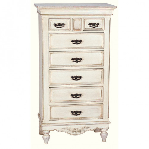 комод высокий с потайным ящичком марсель молочно-белый в Нижневартовске