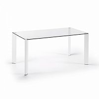 стол стеклянный corner белый от la forma (ex julia grup) в Нижневартовске