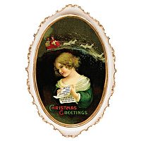 картина на холсте «с новым годом!» в раме «сандрин», версия 8 в Нижневартовске