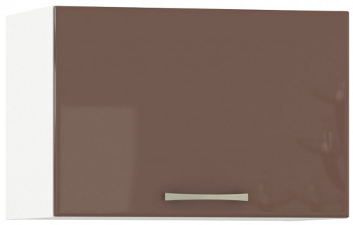 шкаф навесной горизонтальный 500 кухня сандра капучино глянец/белый, дверь открывается вверх в Нижневартовске