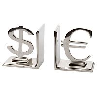 держатель для книг доллар-евро хром 13х9х13 в Нижневартовске