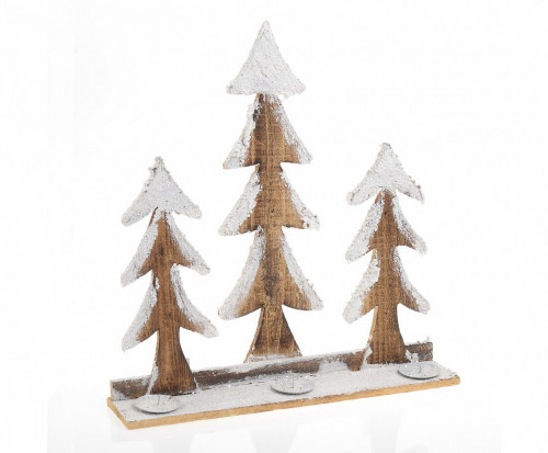 подсвечник новогодний деревянный три ели в Нижневартовске