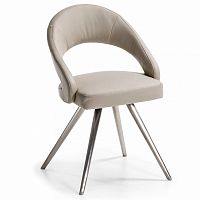 кресло vivian 2 жемчужное с ножками из нержавеющей стали в Нижневартовске