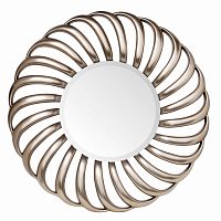 зеркало круглое большое золотое в резной раме flun round в Нижневартовске