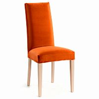 стул freia деревянный с оранжевым съемным чехлом от la forma (ex julia grup) в Нижневартовске
