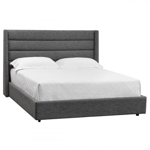 кровать двуспальная 160х200 серая clement в Нижневартовске