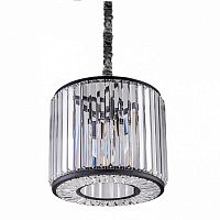 люстра welles round d35 черная, прозрачное стеко в Нижневартовске