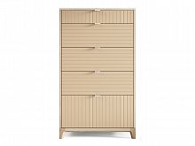 высокий комод case бежевый гравировка 6 бежевый в Нижневартовске