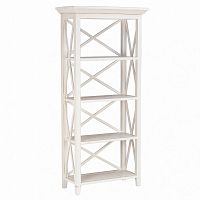 шкаф книжный одинарный бретань с состариванием белый в Нижневартовске