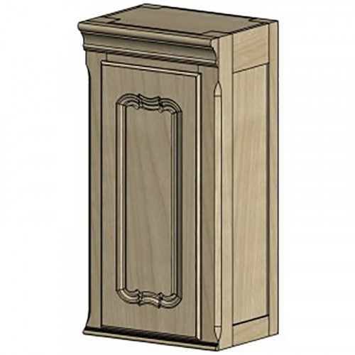 шкаф навесной однодверный кухонный поместье с узором в Нижневартовске