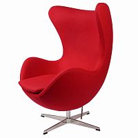 кресло arne jacobsen темно-красное в Нижневартовске