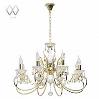 подвесная люстра mw-light свеча 25 301018208 белая в Нижневартовске