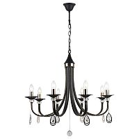 подвесная люстра arte lamp dallas a8540lm-8bk черная в Нижневартовске