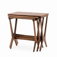 набор складывающихся кофейных столов nesting коричневый в Нижневартовске