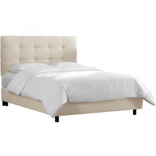 кровать двуспальная 180х200 белая alice tufted talc в Нижневартовске