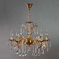 подвесная люстра ambiente granada 2118/5 ab leaf crystal в Нижневартовске