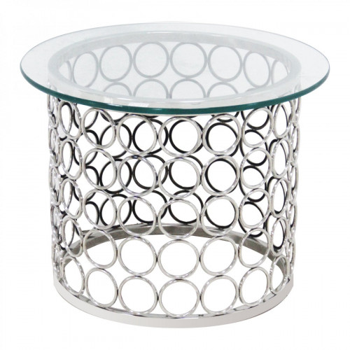 стол кофейный tempo хром, прозрачный в Нижневартовске