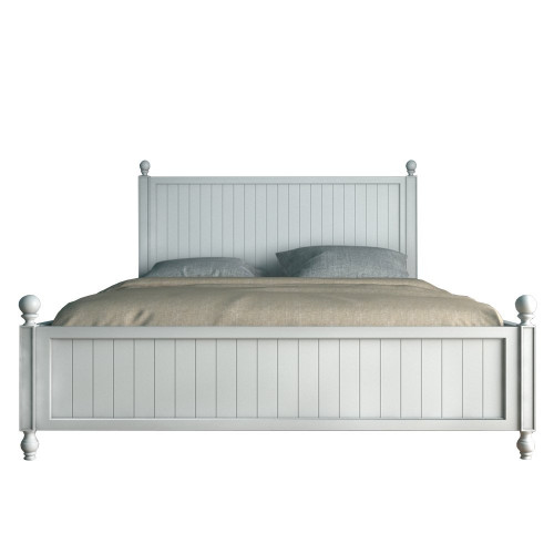 кровать деревянная двуспальная 160х200 белая palermo в Нижневартовске