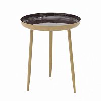 стол tata коричневый, золотой в Нижневартовске