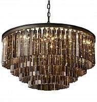 люстра odeon 4 rings smoke черное основание, дымчатое стекло в Нижневартовске