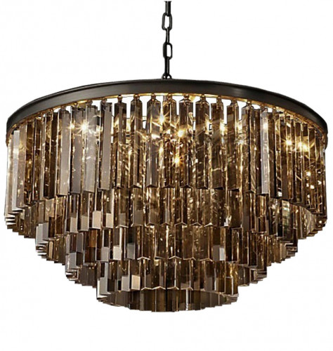 люстра odeon 4 rings smoke черное основание, дымчатое стекло в Нижневартовске