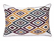 желтая декоративная подушка прямоугольная eclectic style ромбы в Нижневартовске