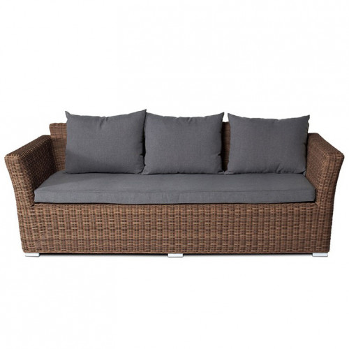 диван трехместный капучино коричневый в Нижневартовске