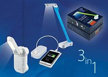 настольная лампа (ul-00000795) uniel tld-530 blue-white/led/200lm/6400k/pb в Нижневартовске