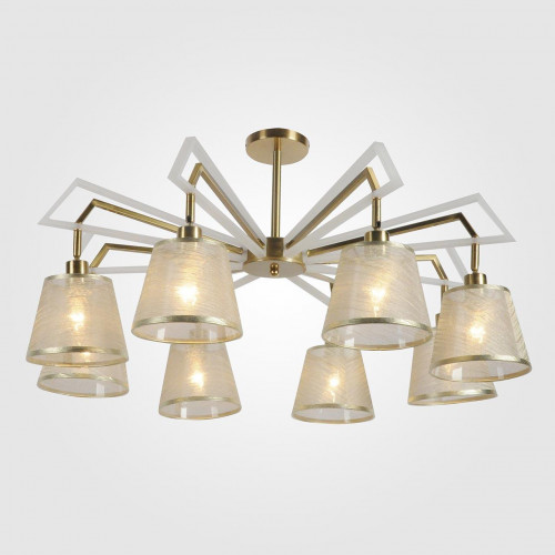 потолочная люстра eurosvet alicante 60082/8 золотая бронза в Нижневартовске