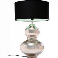лампа настольная hammered черная на серебристом основании в Нижневартовске
