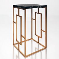 кофейный столик квадратный с мраморной столешницей гиллеспи латунь в Нижневартовске