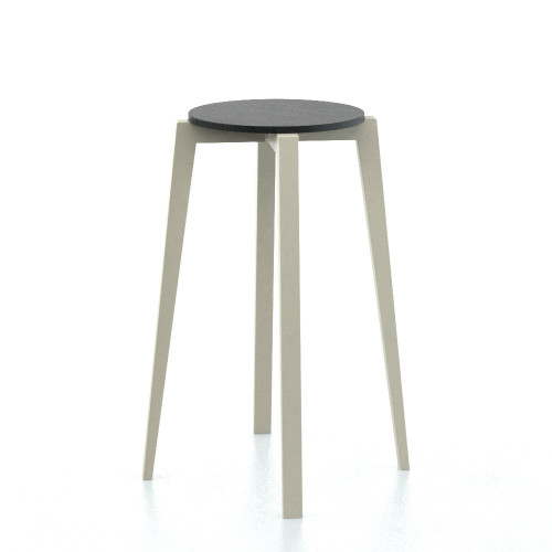 чайный столик dessert бежевый с черной столешницей в Нижневартовске