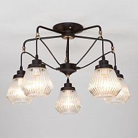 потолочная люстра eurosvet fregata 70078/5 черный в Нижневартовске