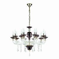 подвесная люстра odeon light amarone 3928/15 красная в Нижневартовске