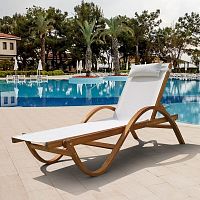 шезлонг-лежак мальта white в Нижневартовске