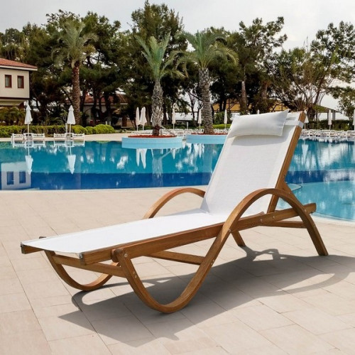 шезлонг-лежак мальта white в Нижневартовске