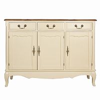 бежевый комод leontina (3 ящика и 3 двери) бежевый в Нижневартовске