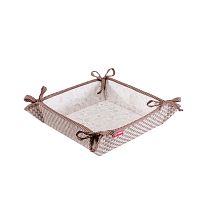 хлебница casy home, 20х20х7 см, коричневая в Нижневартовске