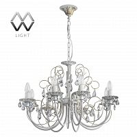 подвесная люстра mw-light свеча 301015308 белая в Нижневартовске
