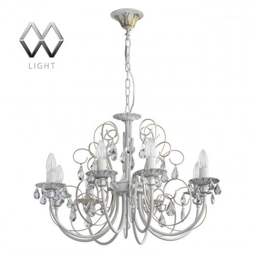 подвесная люстра mw-light свеча 301015308 белая в Нижневартовске