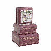 набор коробок jade 3 шт. красного цвета в Нижневартовске