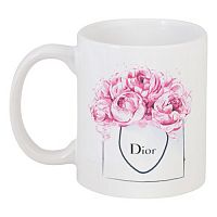 кружка с рисунком dior peonies в Нижневартовске