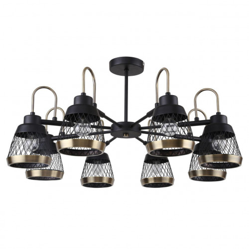 потолочная люстра f-promo entresol 2346-8p черная в Нижневартовске