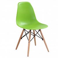 стул деревянный pc-015 зеленый (eames style) в Нижневартовске
