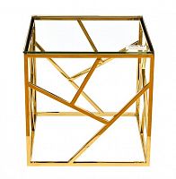 стол журнальный gold золотой, прозрачный в Нижневартовске