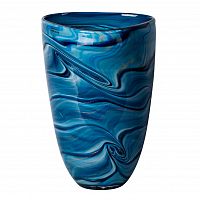 ваза для цветов стеклянная синяя d18,5x29 см в Нижневартовске